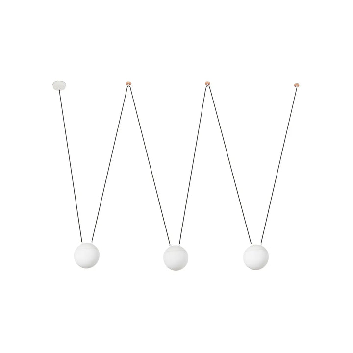 Suspension Mine Space 3L polycarbonate blanche de Faro Barcelona