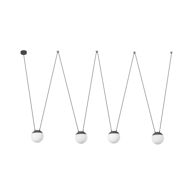 Suspension Mine Space 4L polycarbonate gris foncé de Faro Barcelona