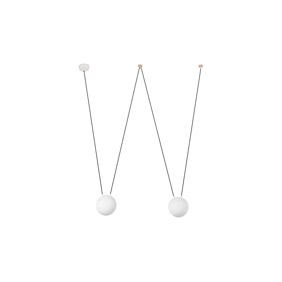 Suspension Mine Space 2L polycarbonate blanche de Faro Barcelona