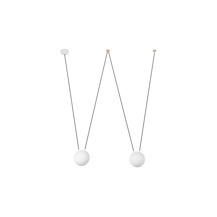Suspension Mine Space 2L polycarbonate blanche de Faro Barcelona