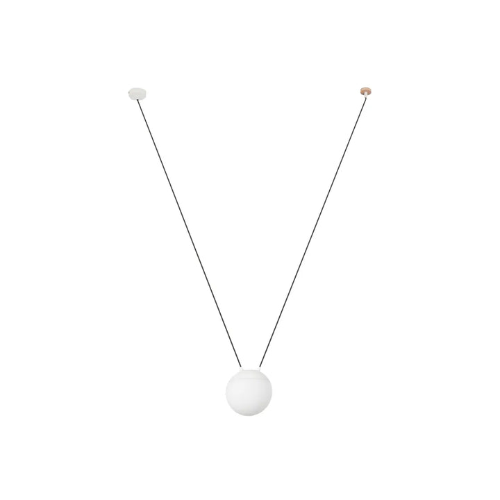 Suspension Mine Space 1L polycarbonate blanche de Faro Barcelona