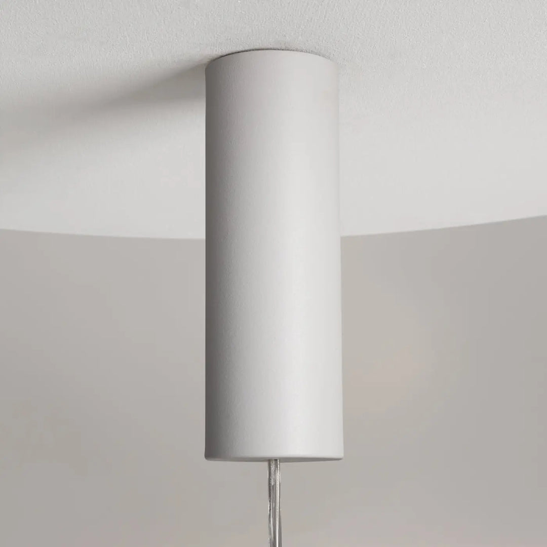 Suspension nebula led globe finition mate blanche cylindre minimaliste pour éclairage au plafond