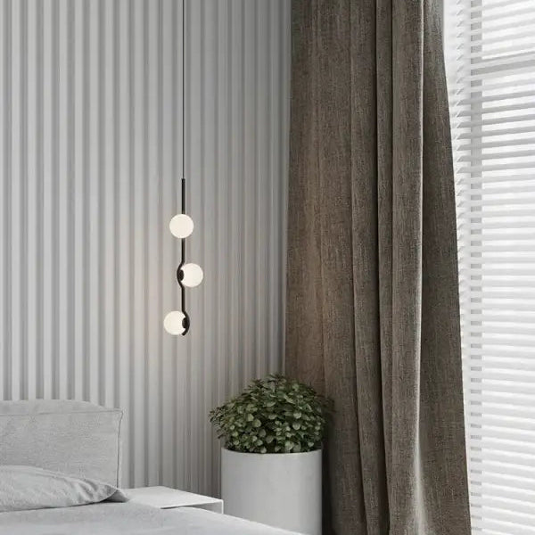 Modern Glass Ball Led Ceiling Chandelier Black Gold for Bedroom Living Dining Room Table Pendant Lamp Lusters Luminaire