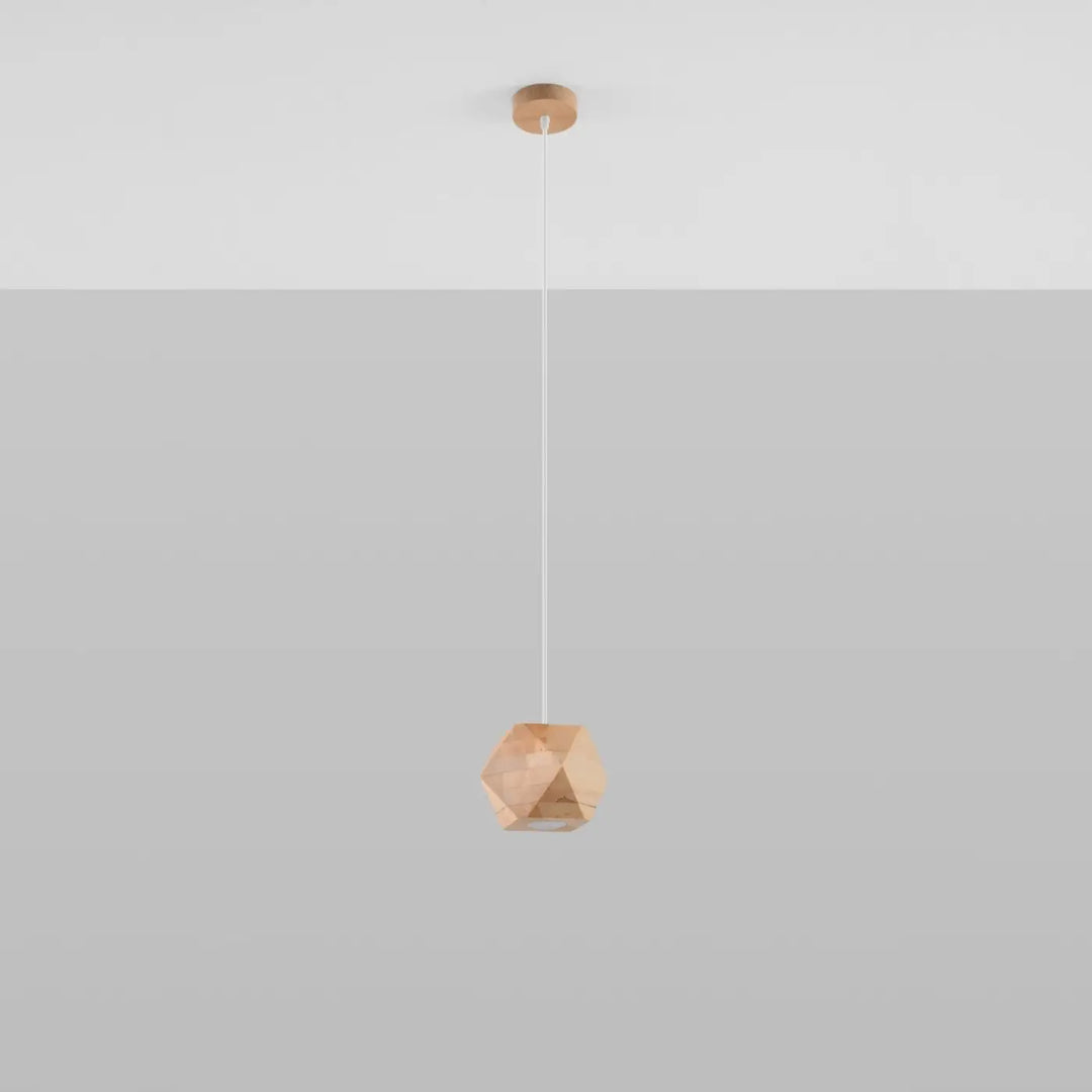 Suspension bois naturel éteinte