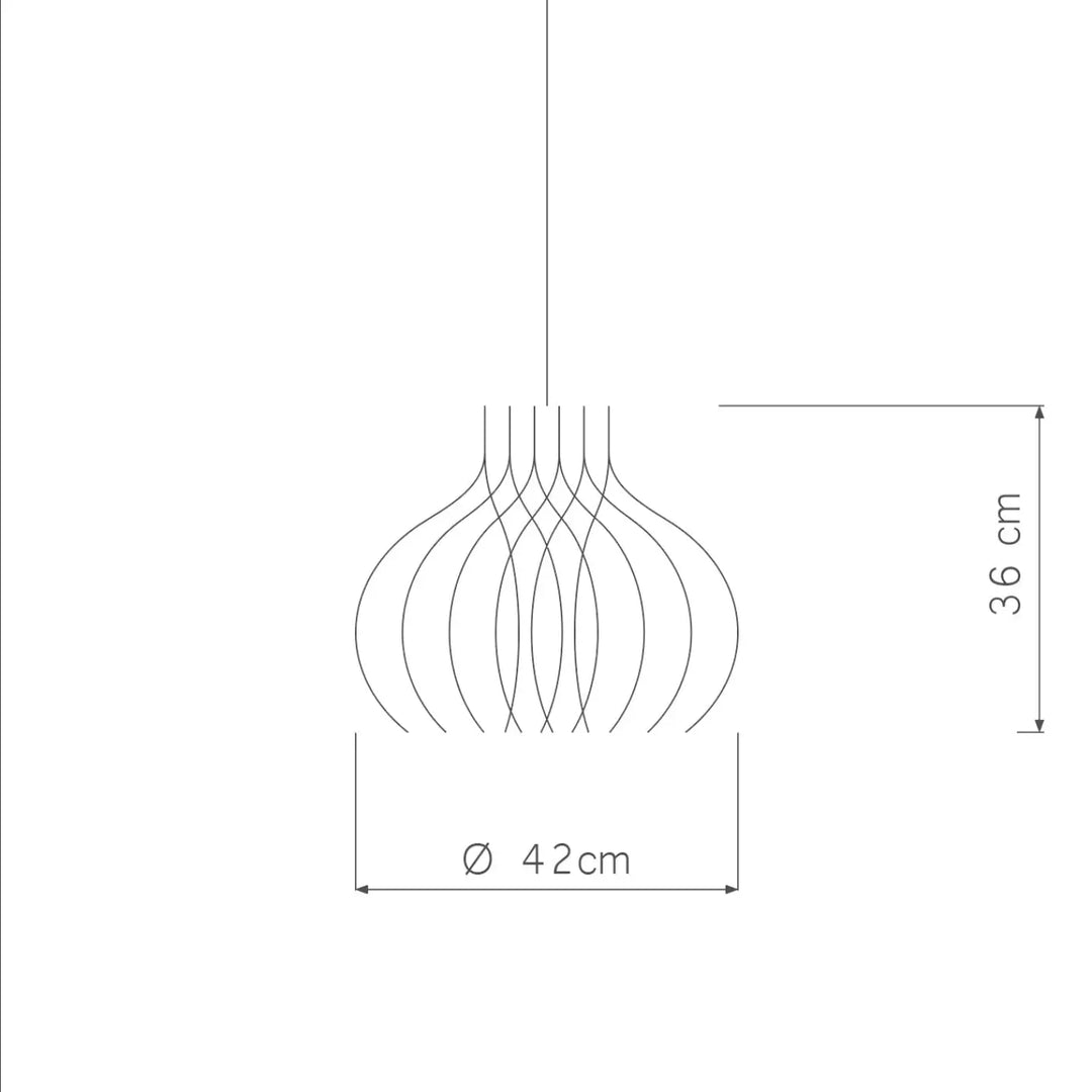 Suspension rinoz piatoni minimaliste avec structure en fil courbé élégante pour un éclairage moderne intérieur