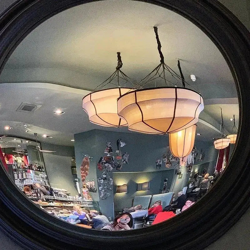 Suspension Ronde Design Noir Et Blanc Style Contemporain