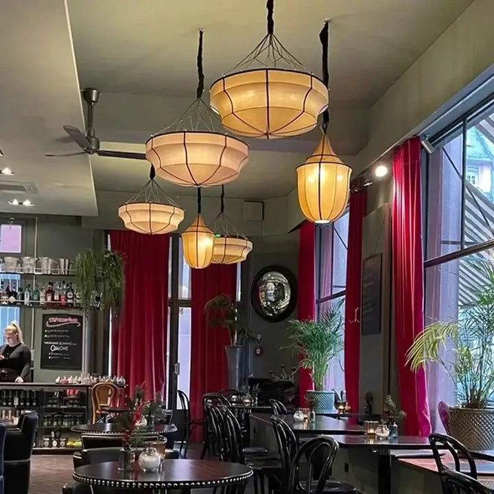 Suspension Ronde Design Noir Et Blanc Style Contemporain