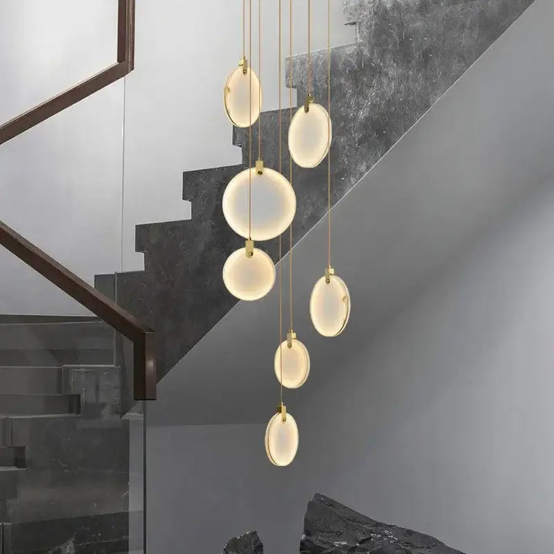 Modern Marble Pendant Lamp Living Room Bedroom Bedside Dining Room Staircase Kitchen LED Decoration Lights Hanging