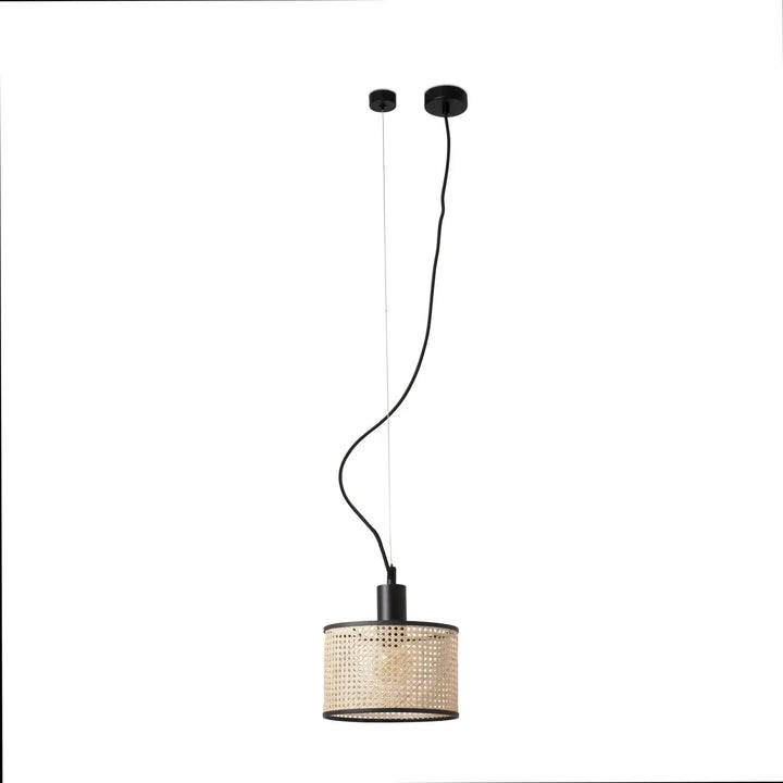 Suspension Mambo Ø 21 cm en rotin de Faro Barcelona