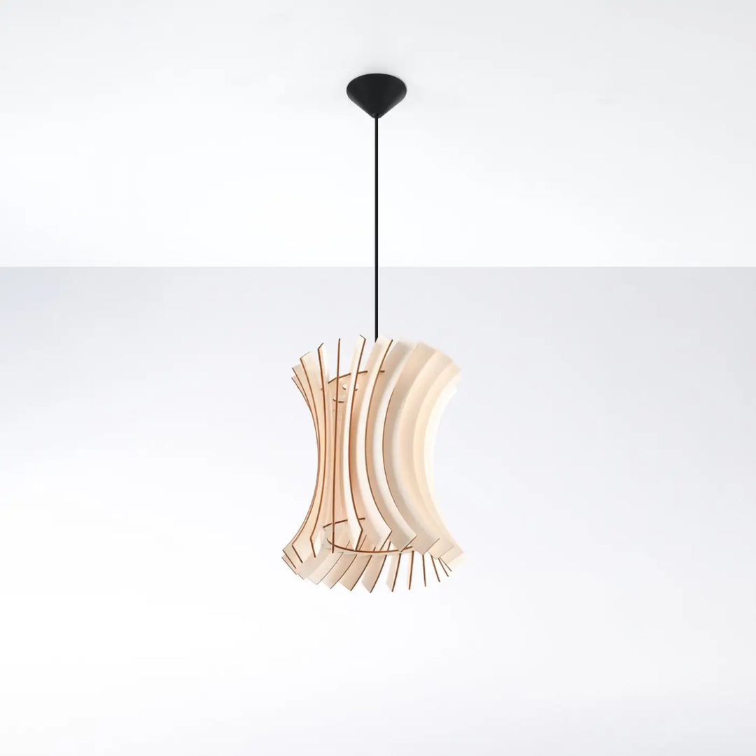 Suspension bois naturel éteinte