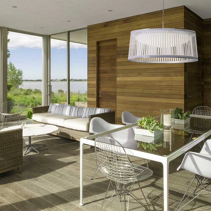 Suspension Solis Drum en tissu de Pablo Designs