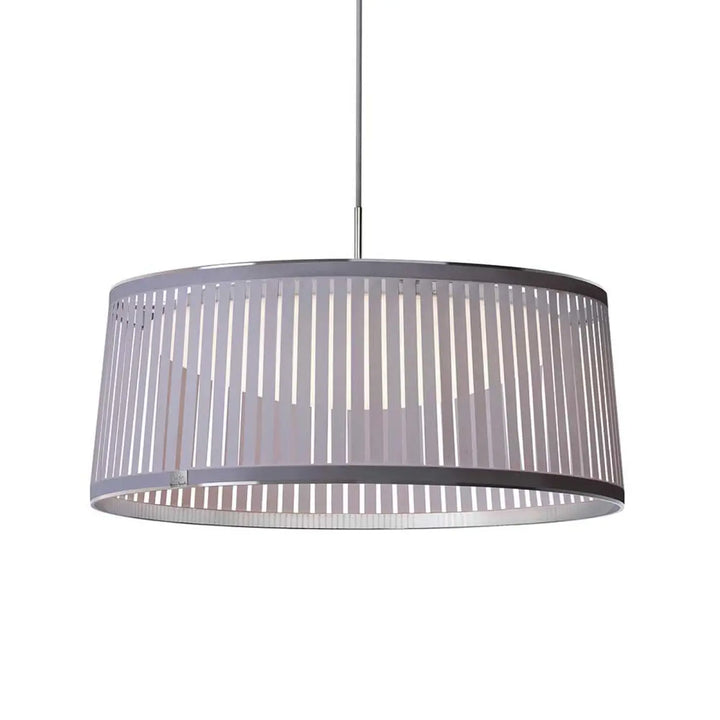 Suspension Solis Drum argent, 61 cm de diamètre