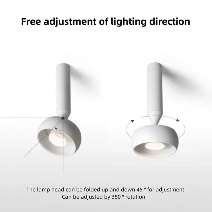 Suspension spot led ajustable pour éclairage architectural