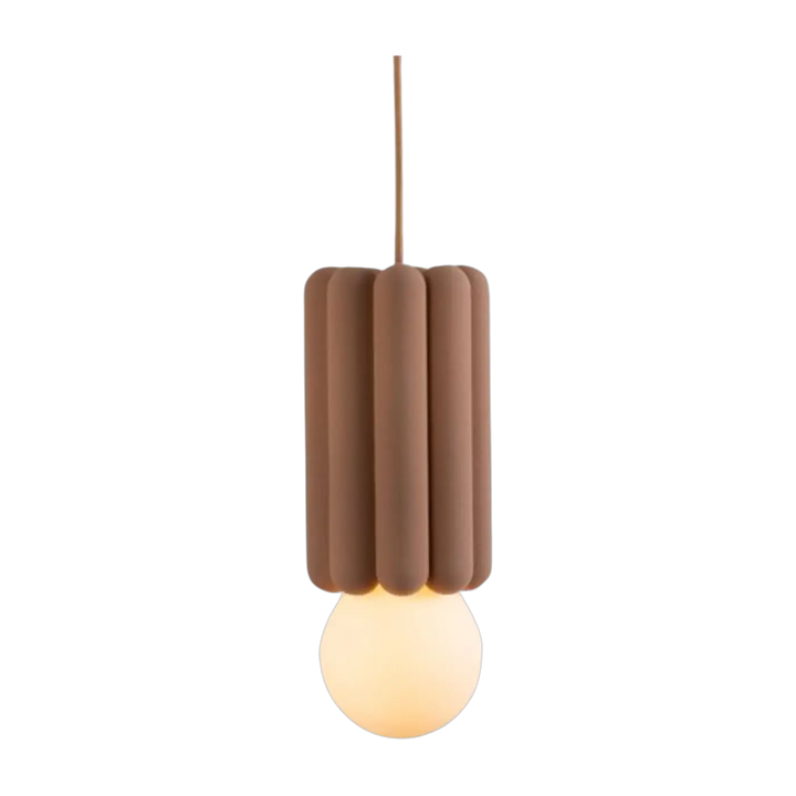 Suspension Stucco No. 3 en céramique argile #couleur_beige