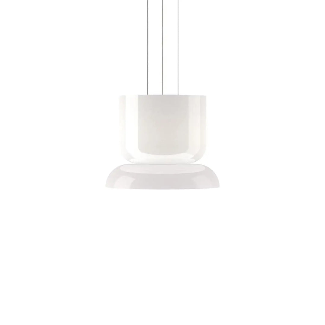 Suspension Totem Pablo Designs en verre opale soufflé, vue 12