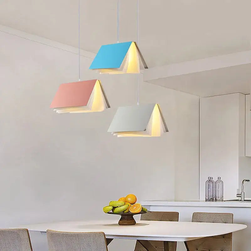 Suspension Trio Noire À Abat-Jour Trapézoïdal Pour Îlot Moderne

