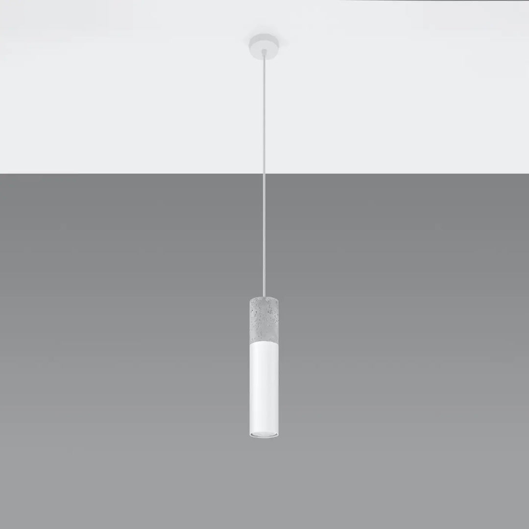 Suspension blanc/gris éteinte