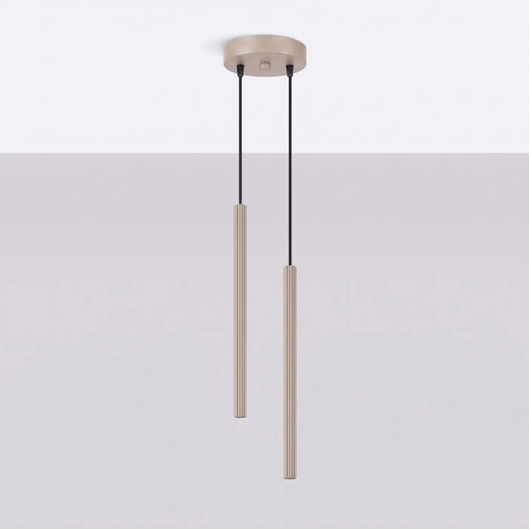 Suspension Arche taupe à tube fin, éteinte