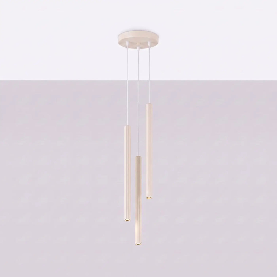 Suspension Arche beige à tube fin, éteinte