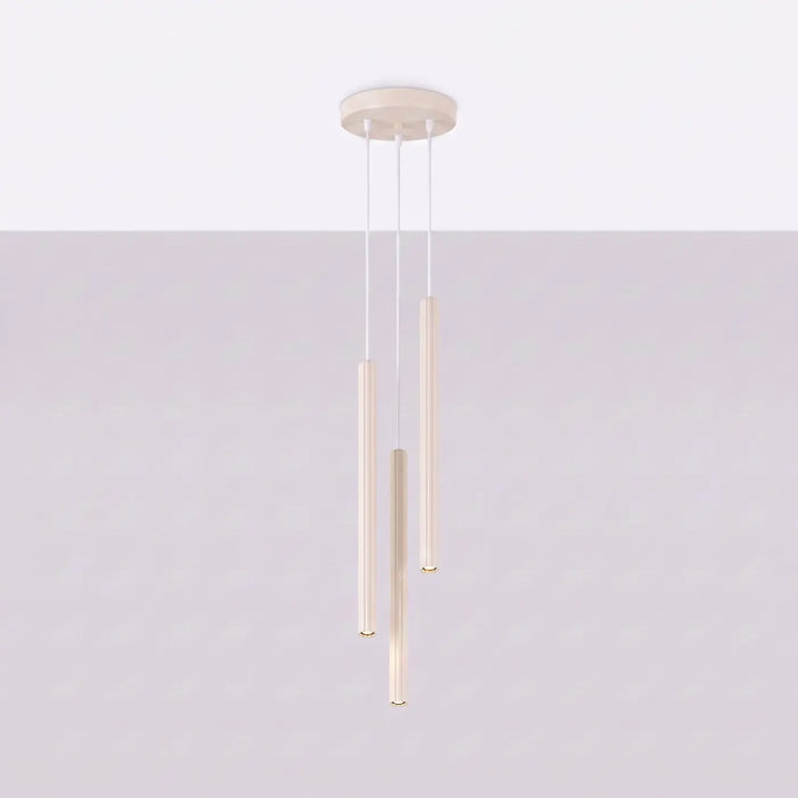 Suspension Arche beige à tube fin, éteinte