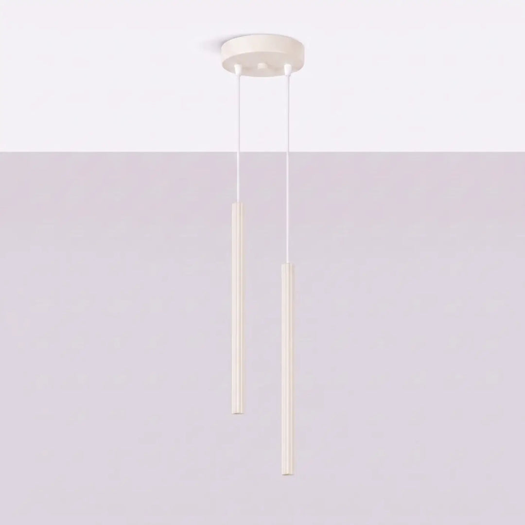 Suspension Arche beige à tube fin, éteinte