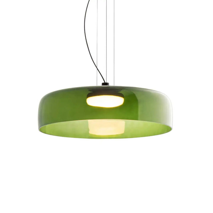 Suspension Levels 1 en verre vert et corps noir