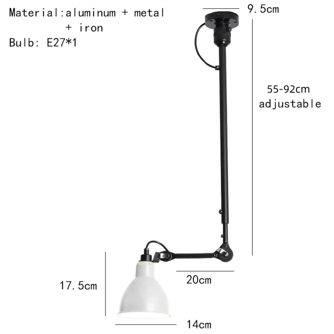 Suspension vintage en céramique et détail cuivre style rétro