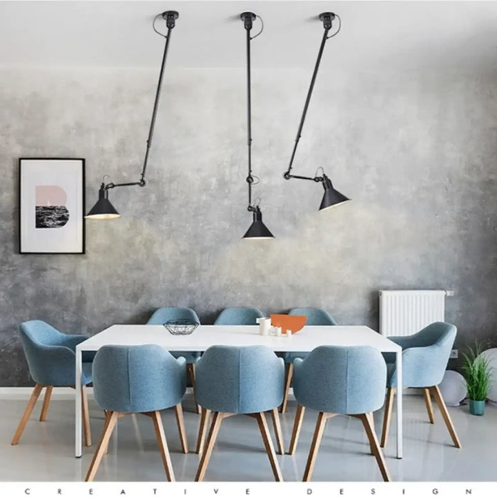 Suspension vintage en céramique et détail cuivre style rétro