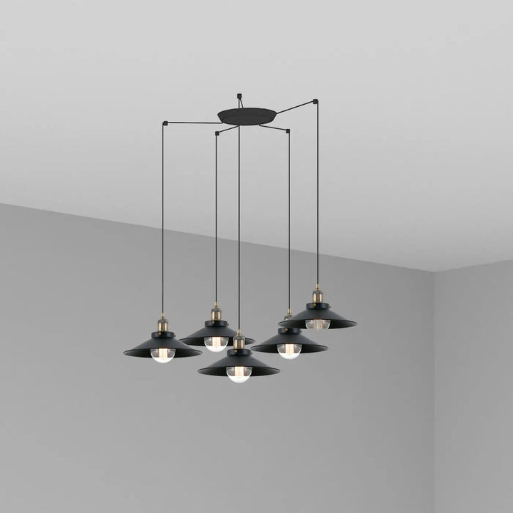 Suspension Marlin 5 lumières de Faro Barcelona