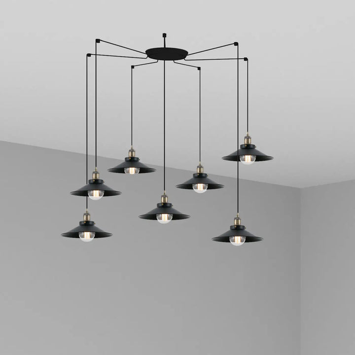 Suspension Marlin 7 lumières de Faro Barcelona