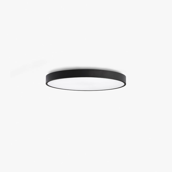 Plafonnier Domio Ø 60 cm noir diffuseur opale de Faro Barcelona
