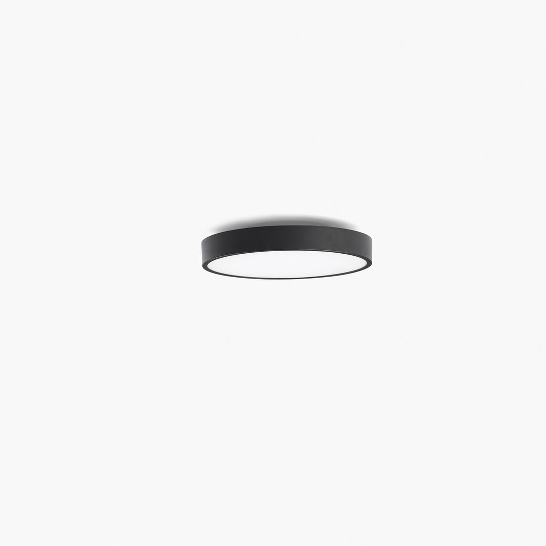 Plafonnier Domio Ø 40 cm noir diffuseur opale de Faro Barcelona