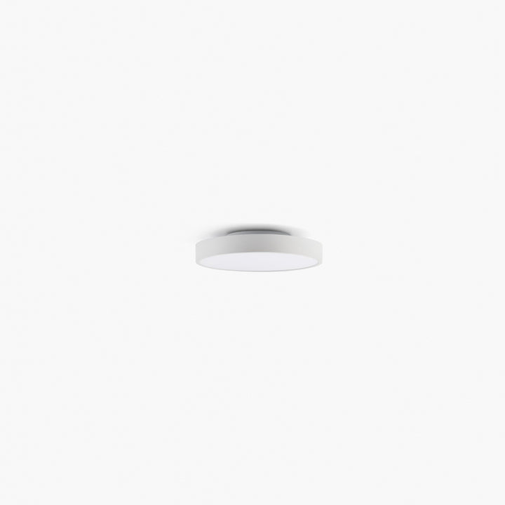 Plafonnier Domio Ø 40 cm blanc diffuseur prismatique de Faro Barcelona