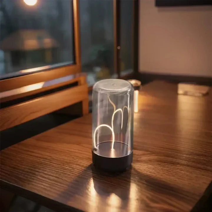 Veilleuse led en verre pour décoration intérieure chic