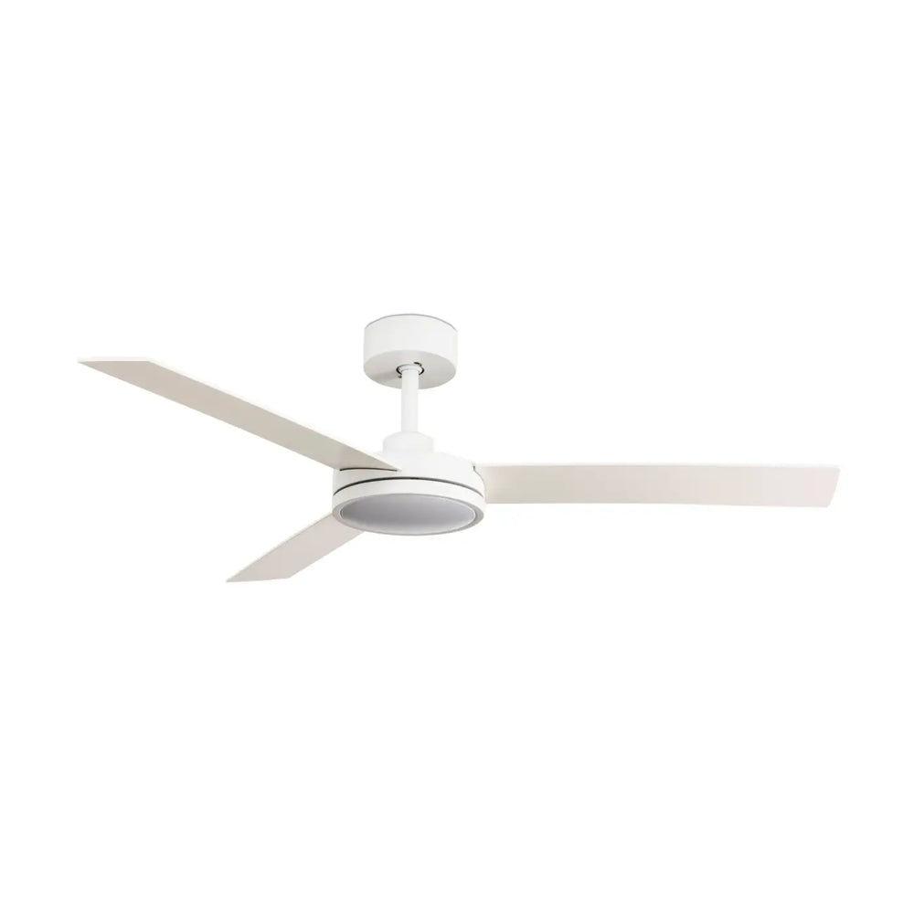 Ventilateur de plafond Barth blanc avec lumière LED de Faro Barcelona