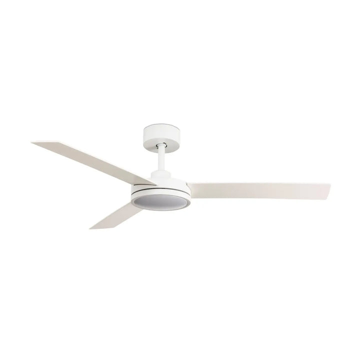 Ventilateur de plafond Barth blanc avec lumière LED de Faro Barcelona