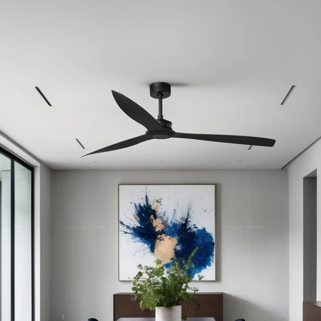 Ventilateur de plafond Just Fan XL noir en situation