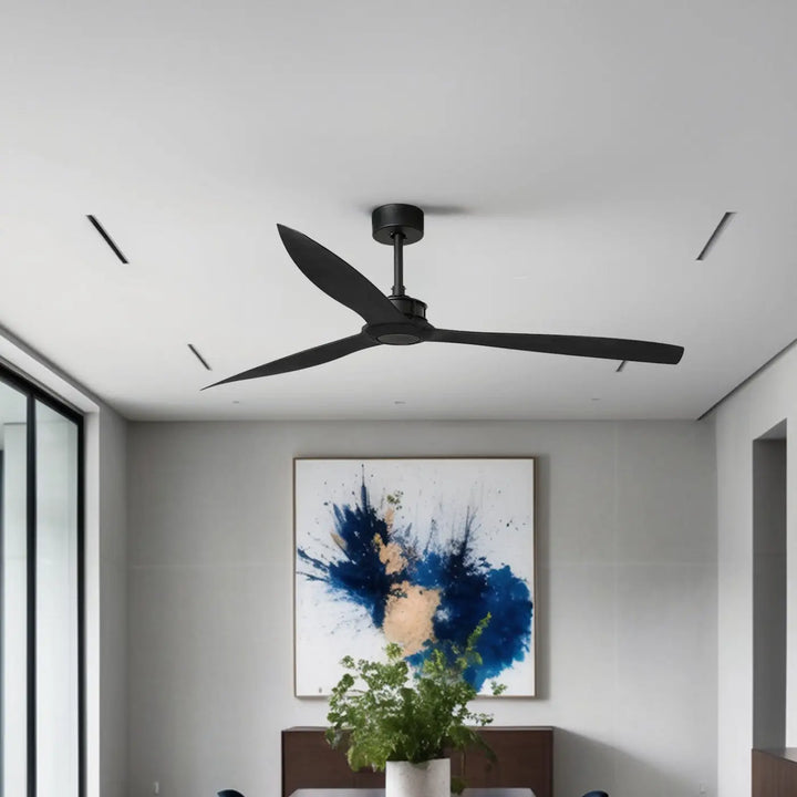 Ventilateur de plafond Just Fan XL noir en situation