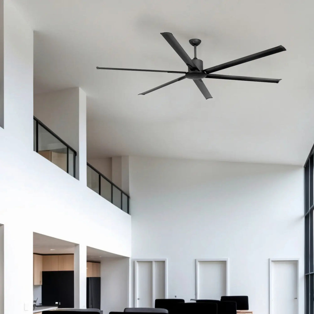 Ventilateur de plafond Andros XXL noir en situation